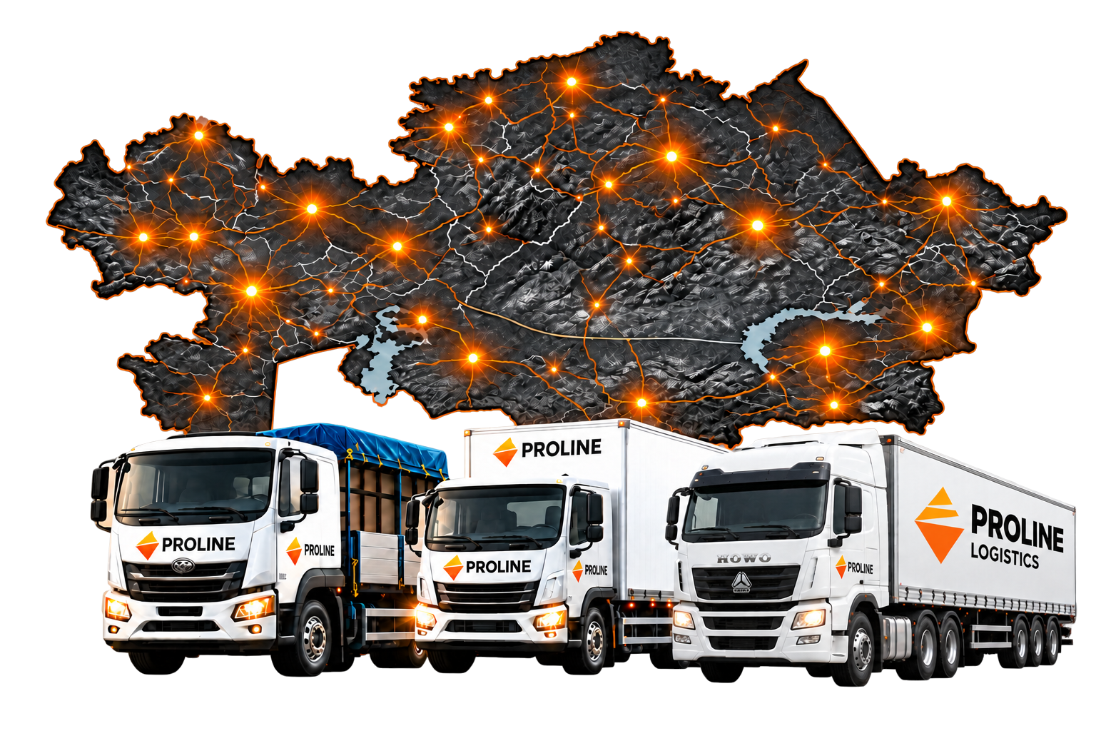 Транспорт ProLine Logistics на маршрутах Казахстана